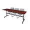 Kobe Rectangle FlipTop Table, 84" W, 29" H, Laminate Top, Cherry MKFT8424CH44GY - alternate 1